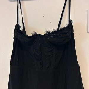 Urban Outfitters Black Lace Mini Dress NWT